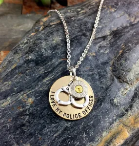 Police Officer Custom Bullet Necklace