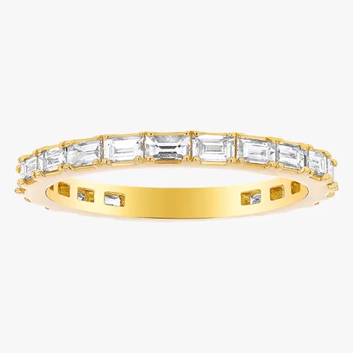 14K H-I/SI Eternity Baguette Diamond Band Ring