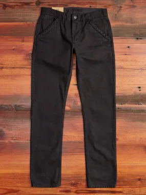 14oz Slub Workers Chino in Black