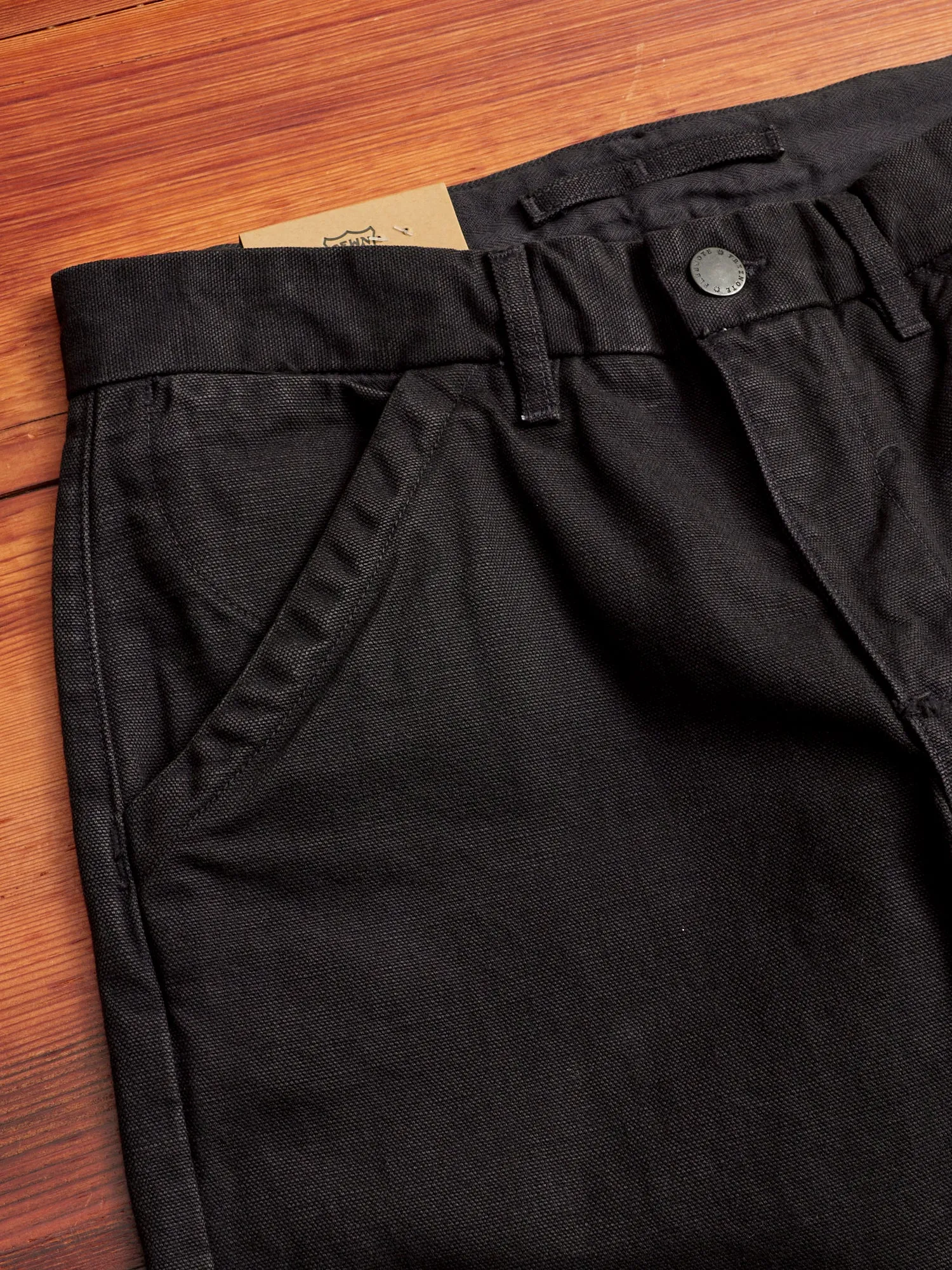 14oz Slub Workers Chino in Black