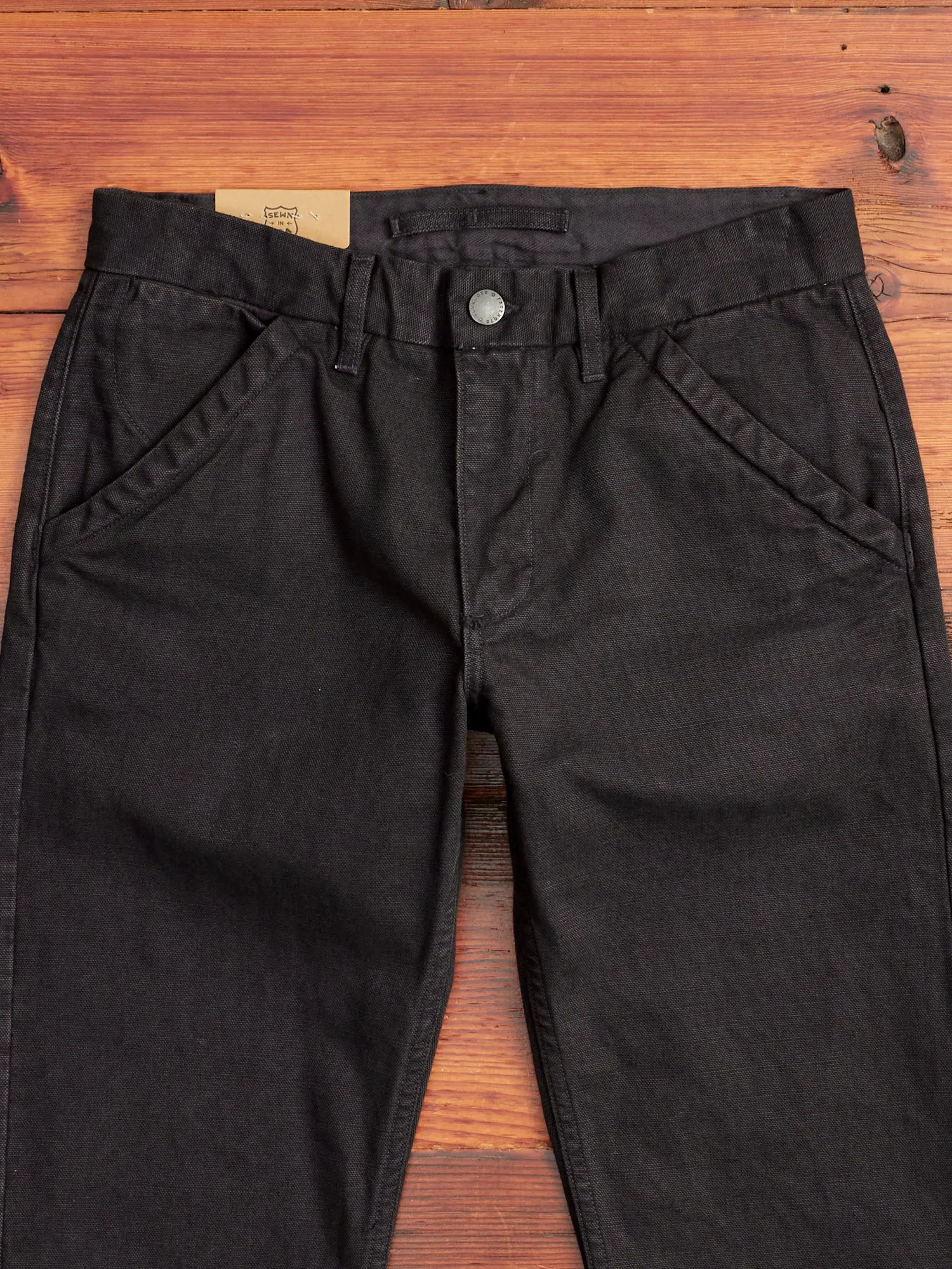 14oz Slub Workers Chino in Black