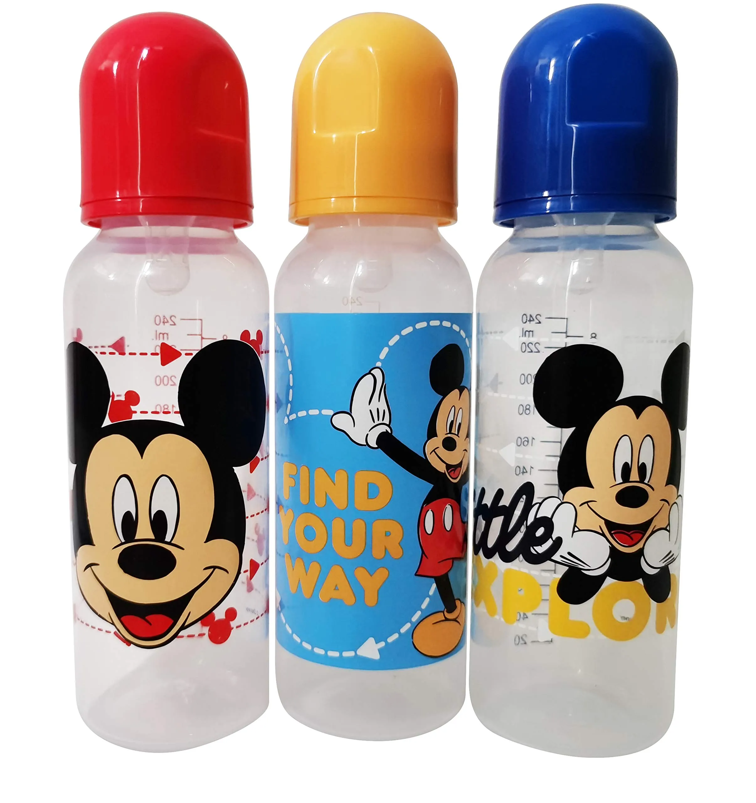 55618, Disney Mickey Mouse 3pk 9oz Baby Bottles