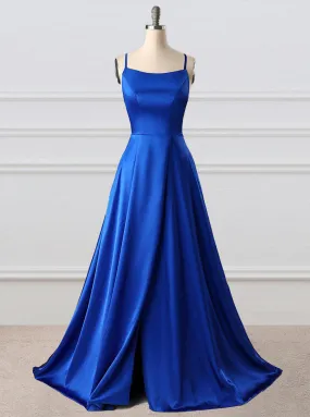 A-Line Prom Dresses Side Split Evening Dresses