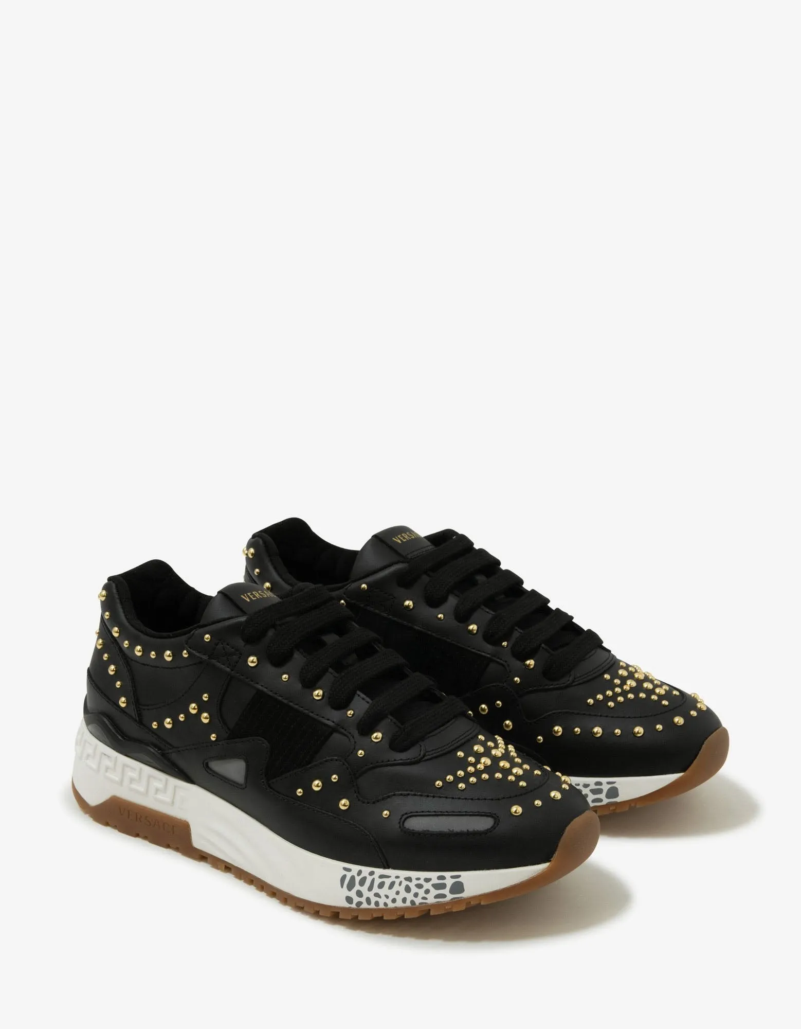 Achilles Black Studded Trainers -