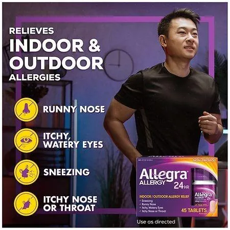 Allegra Adult 24HR Tablet 180 mg, Allergy Relief