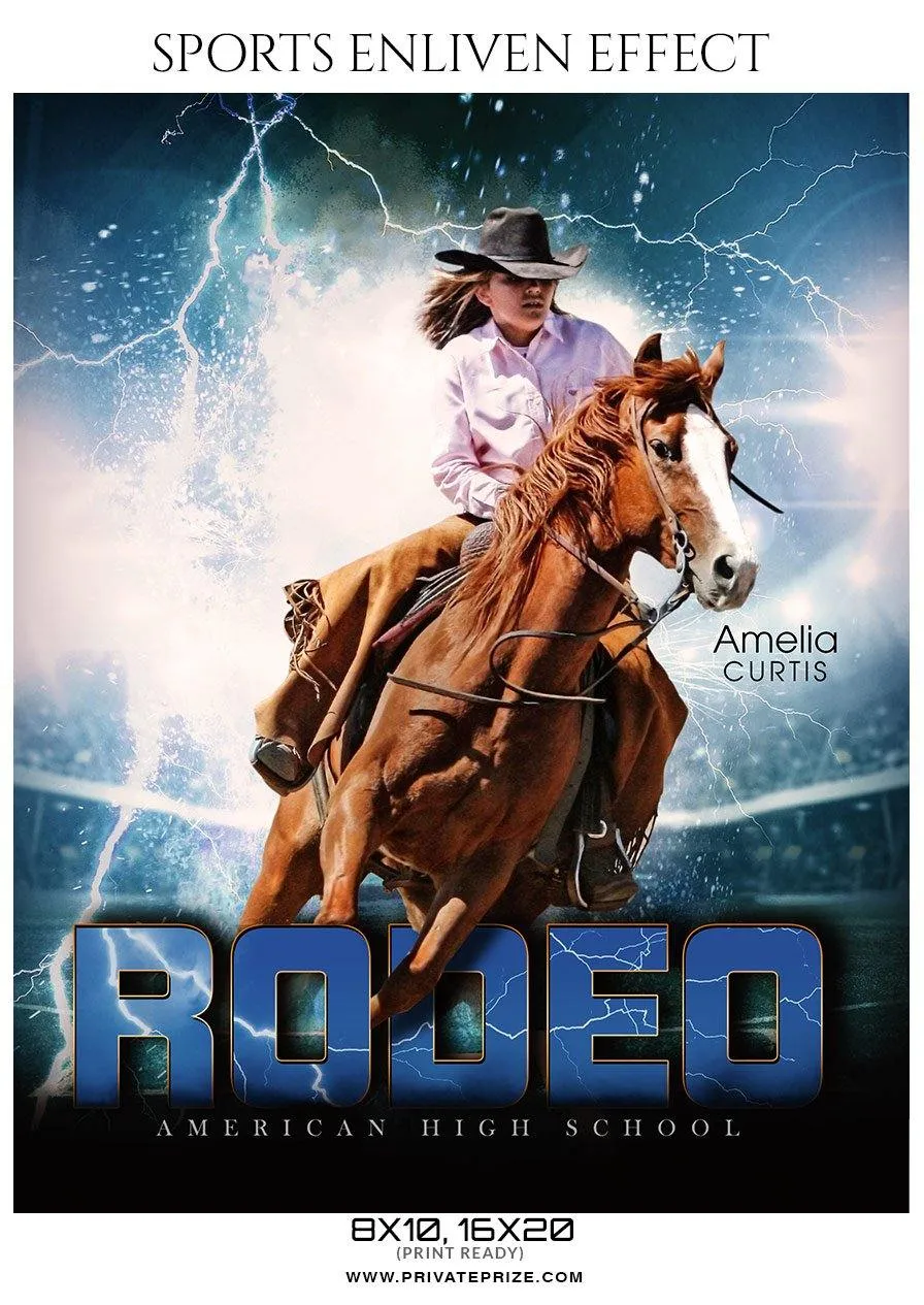 Amelia Curtis - Rodeo Sports Enliven Effects Photography Templates