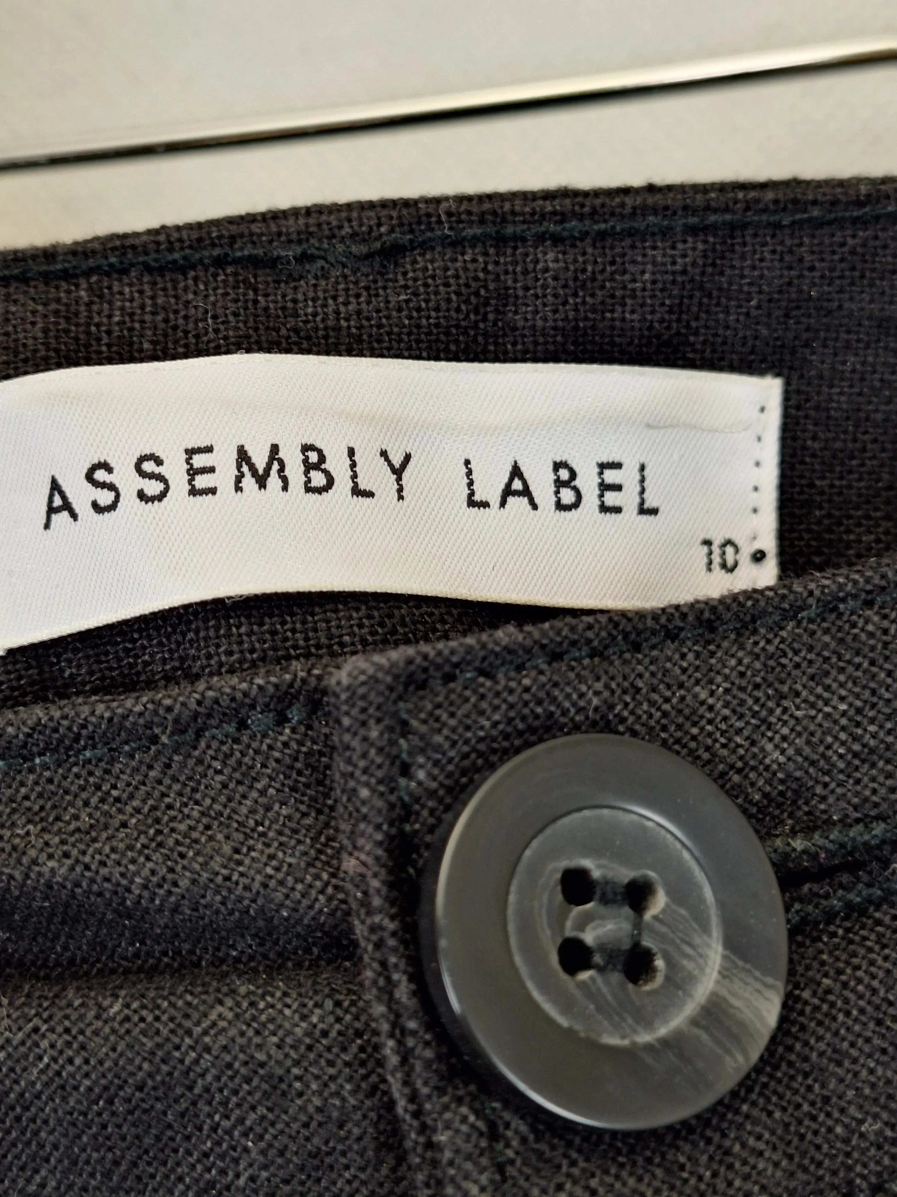 Assembly Label Everyday High Waisted Linen Pants Size 10