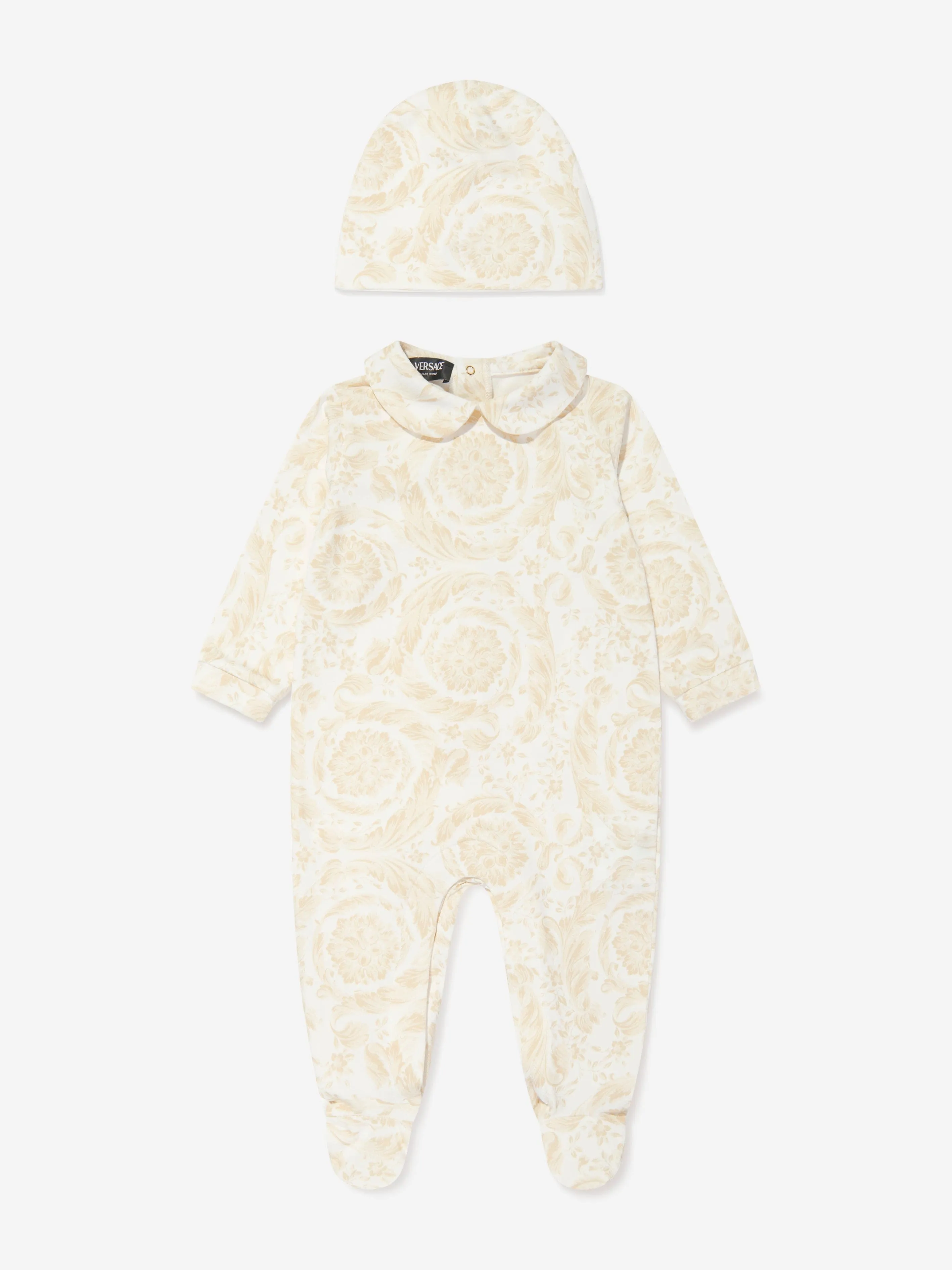 Baby Barocco Babygrow Gift Set in Beige