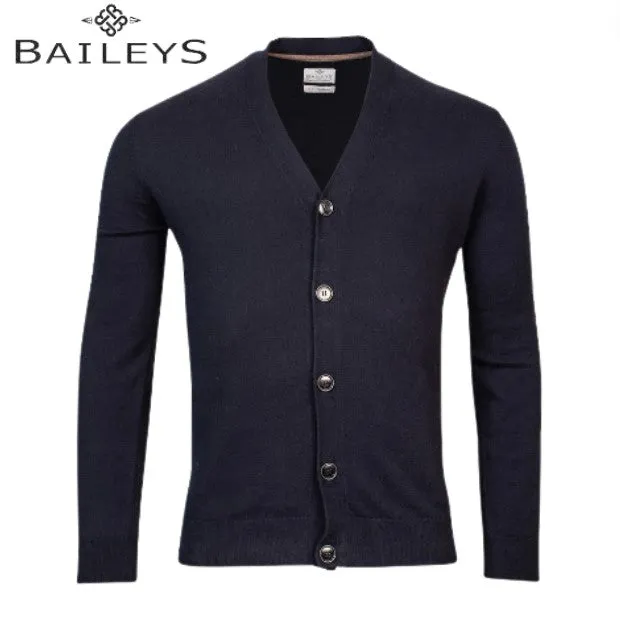 Baileys Button Navy Knit Cardigan Navy