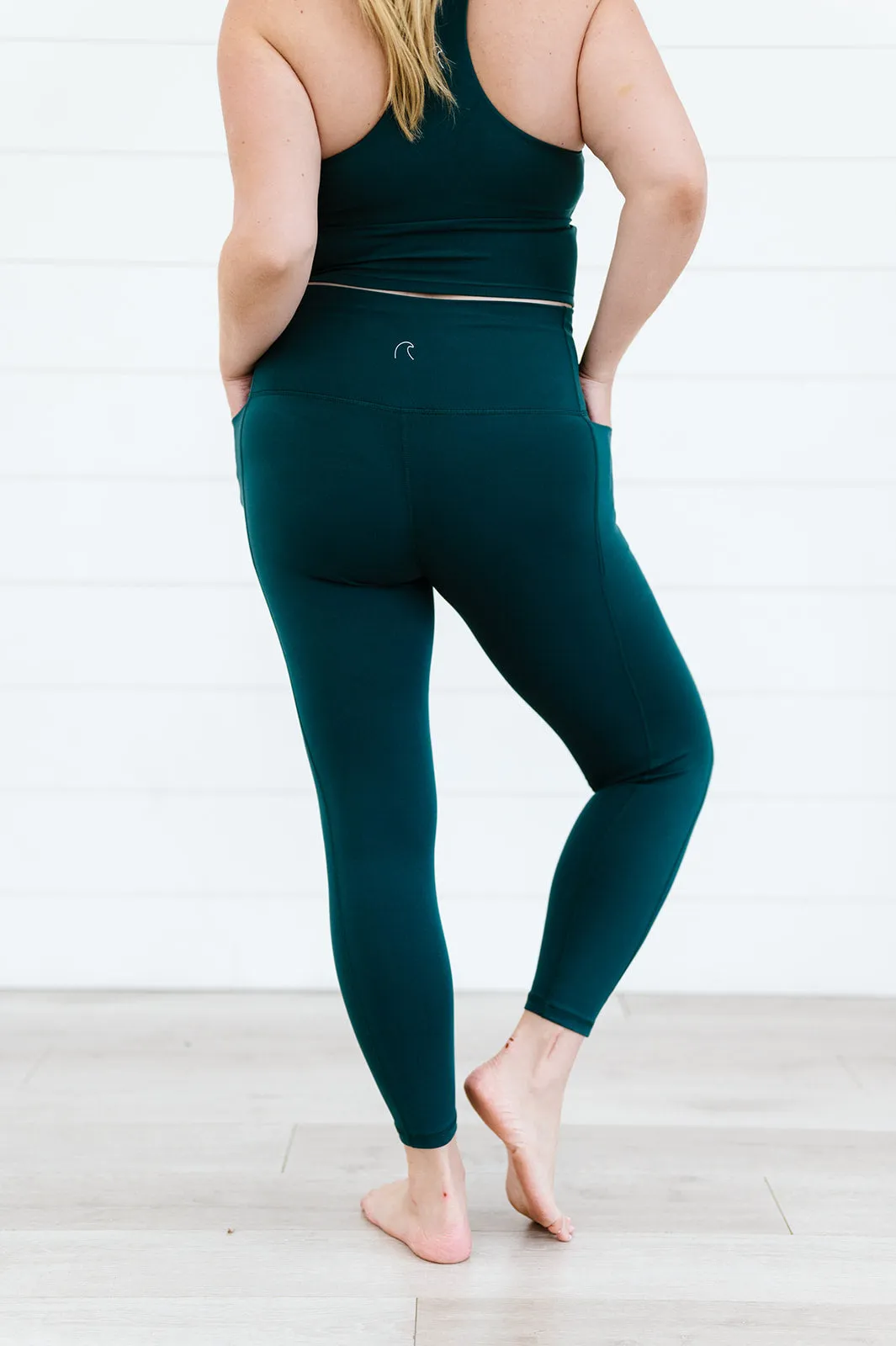 Balance High Waisted Leggings | Pine