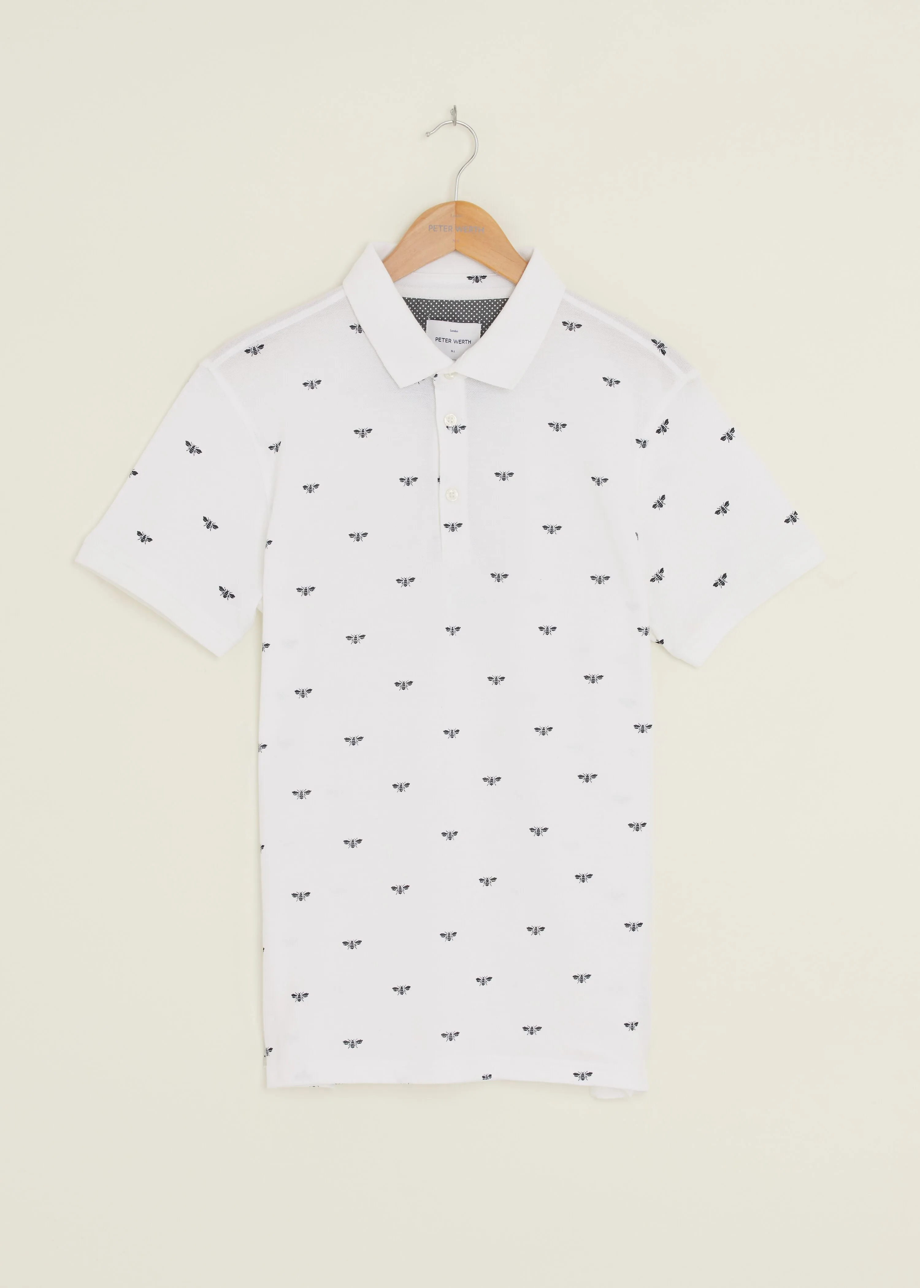 Beehive Polo Shirt - White