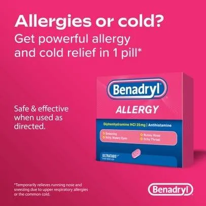 Benadryl Ultra Allergy Relief Tablets - 100 ct.