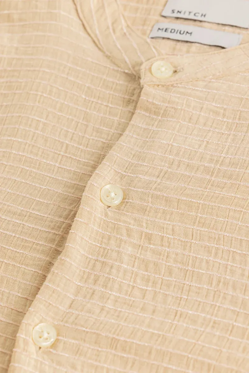 Benedetta Beige Textured Shirt