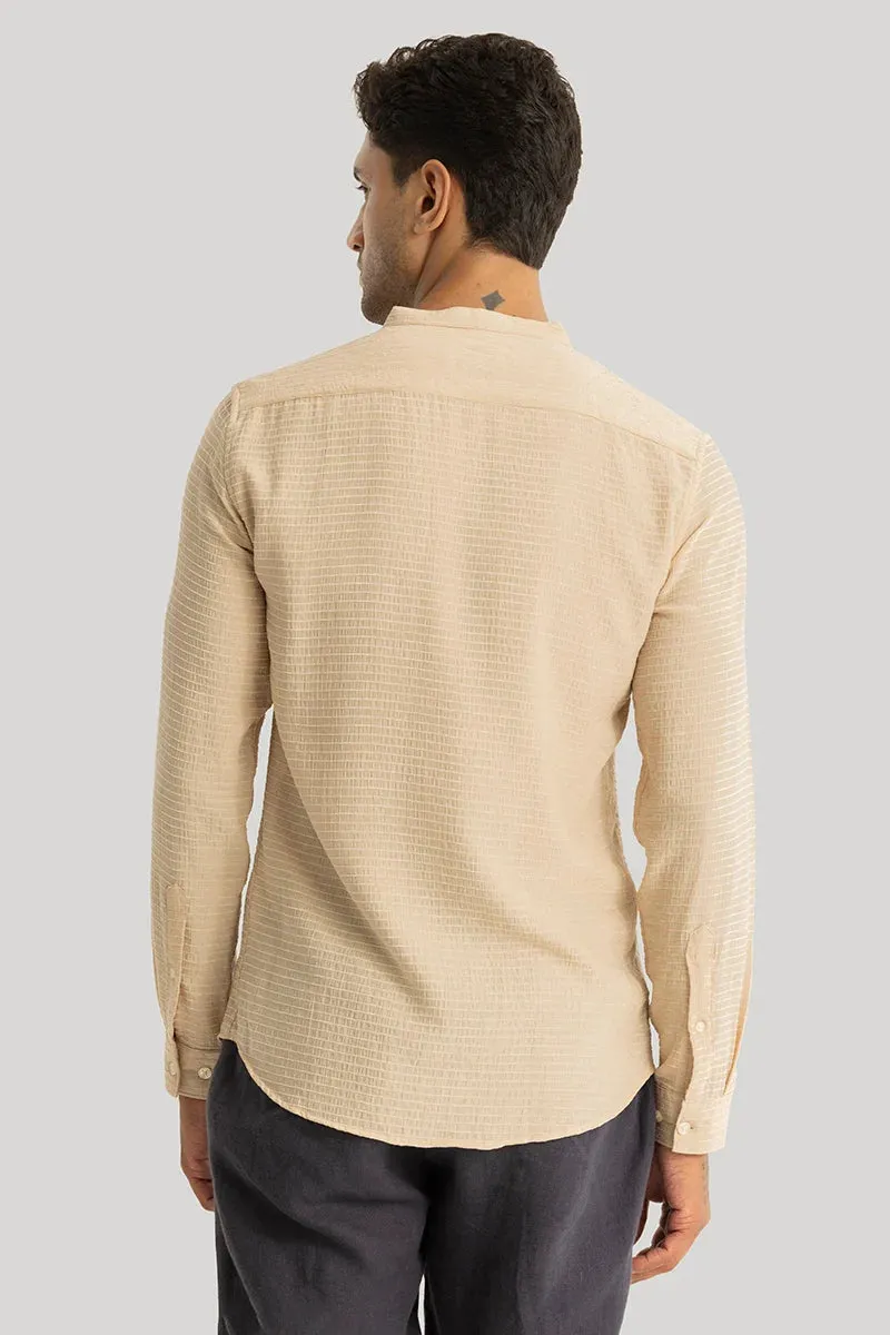 Benedetta Beige Textured Shirt