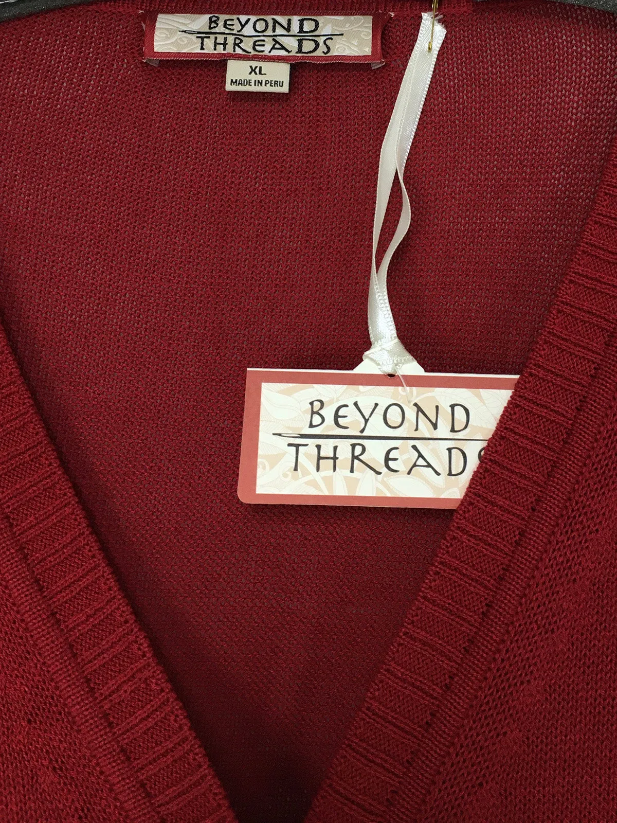 Beyond Threads Size 16 Red Sweater NWT