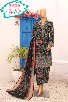 Bin Saeed Chikankari Lawn 3 Piece Suit BIN163