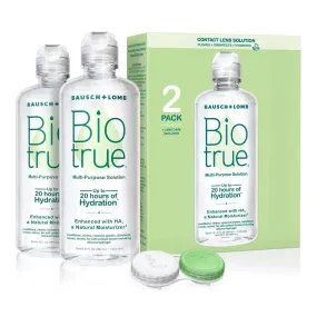 Biotrue Contact Lens Solution = 2 Pack 10oz Each