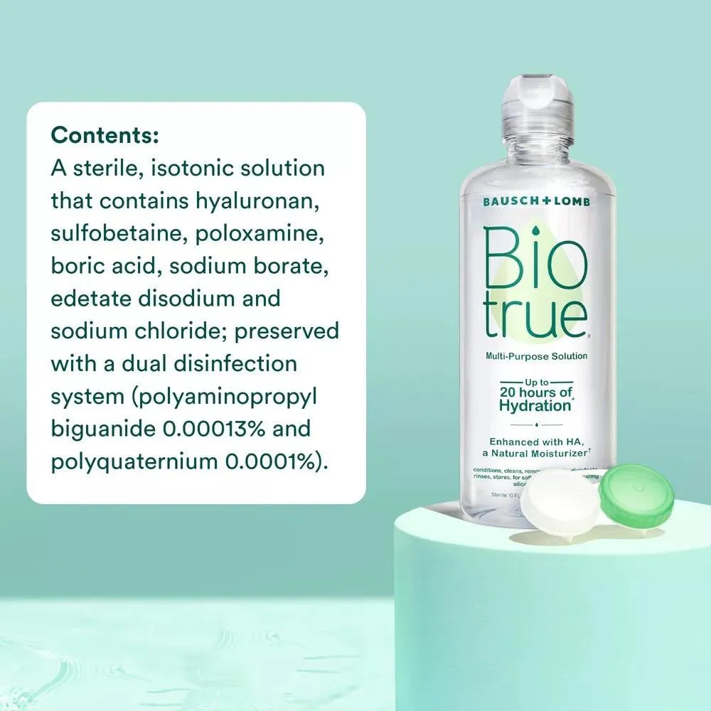 Biotrue Contact Lens Solution = 2 Pack 10oz Each