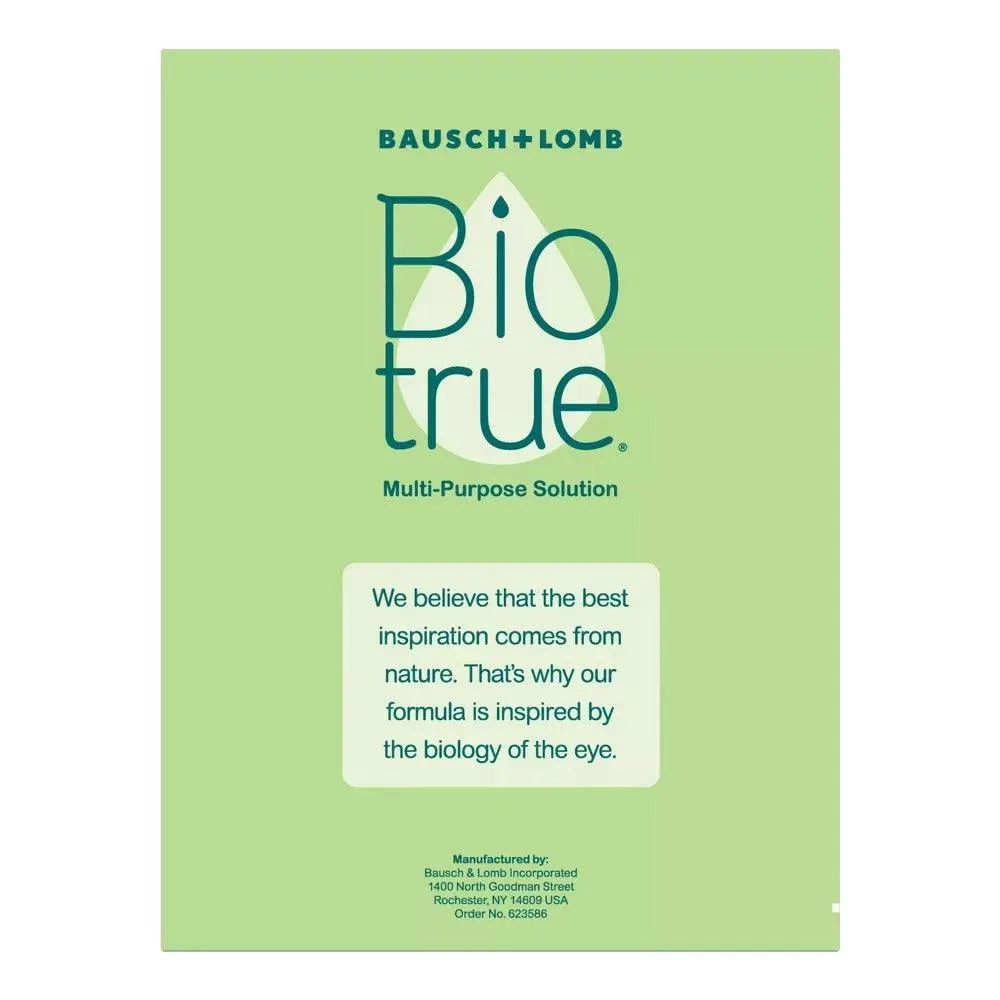 Biotrue Contact Lens Solution = 2 Pack 10oz Each