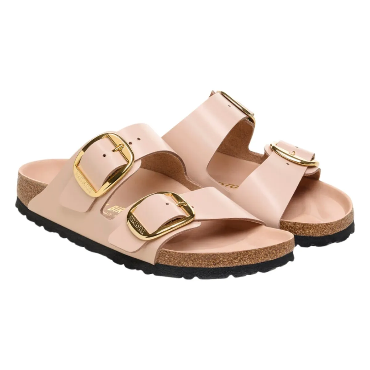 Birkenstock Women's Arizona Big Buckle High Shine New Beige Leather