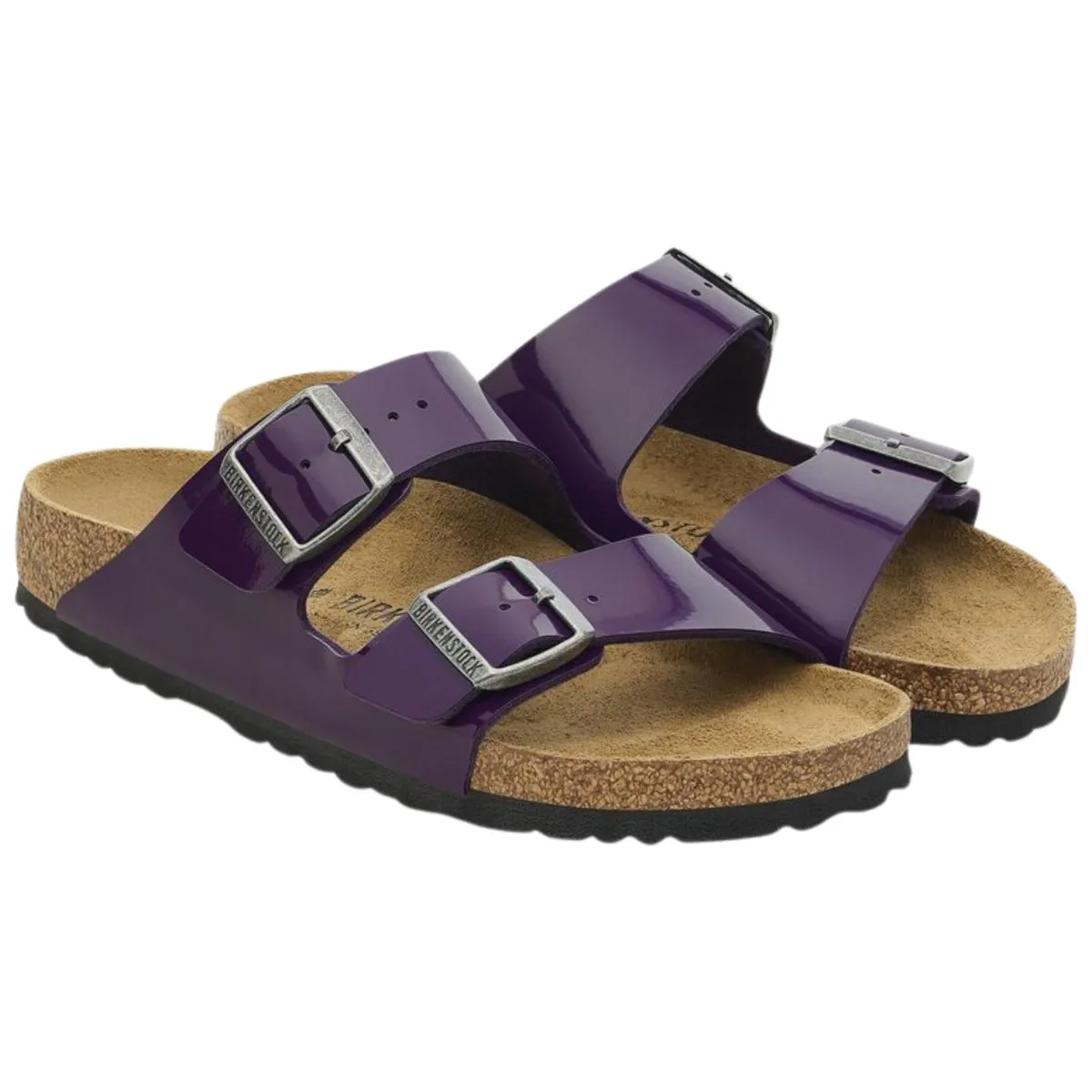 Birkenstock Women's Arizona Birko-Flor High Shine Patent Acai