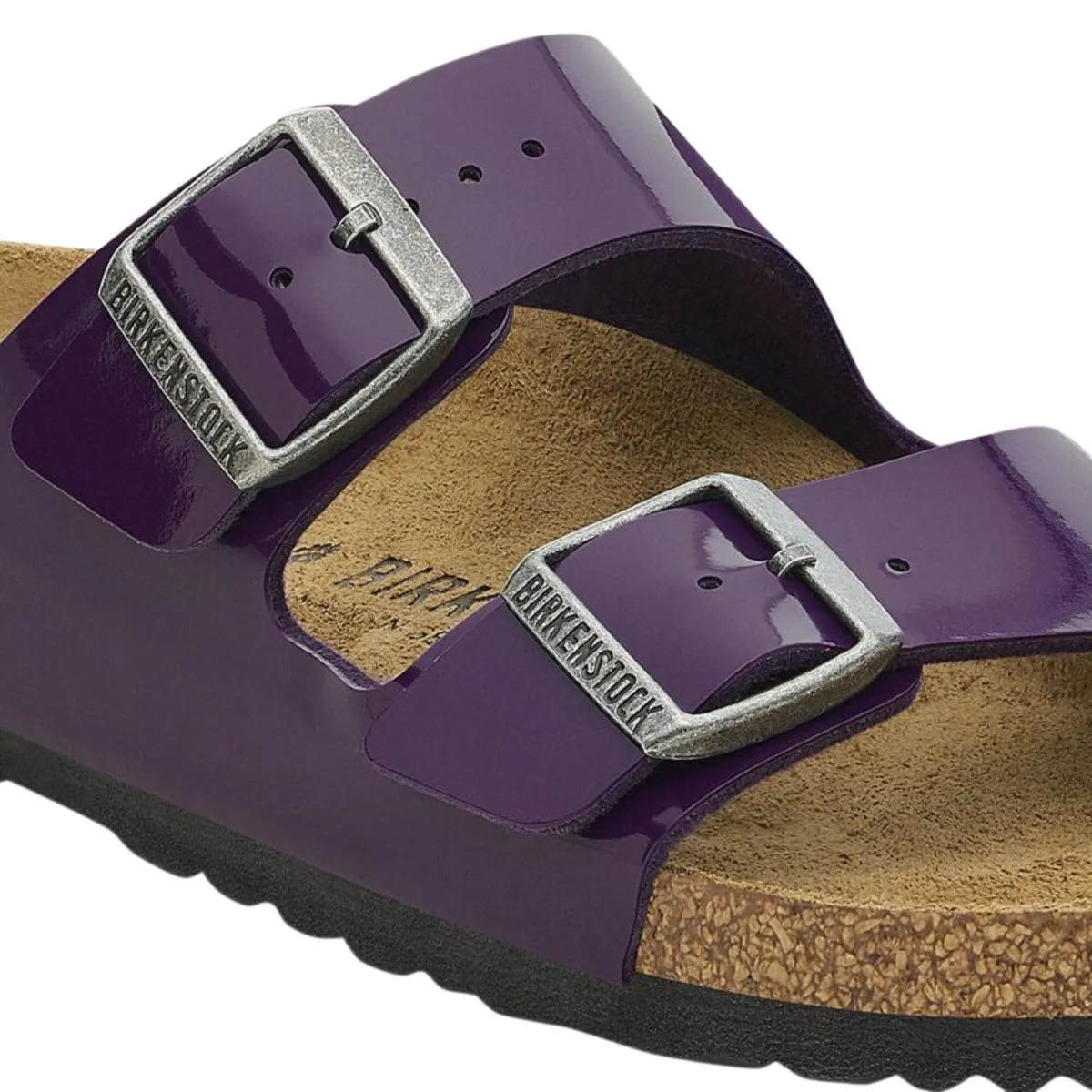 Birkenstock Women's Arizona Birko-Flor High Shine Patent Acai