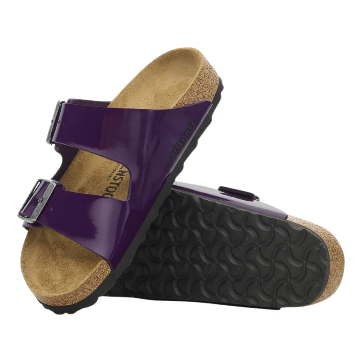 Birkenstock Women's Arizona Birko-Flor High Shine Patent Acai