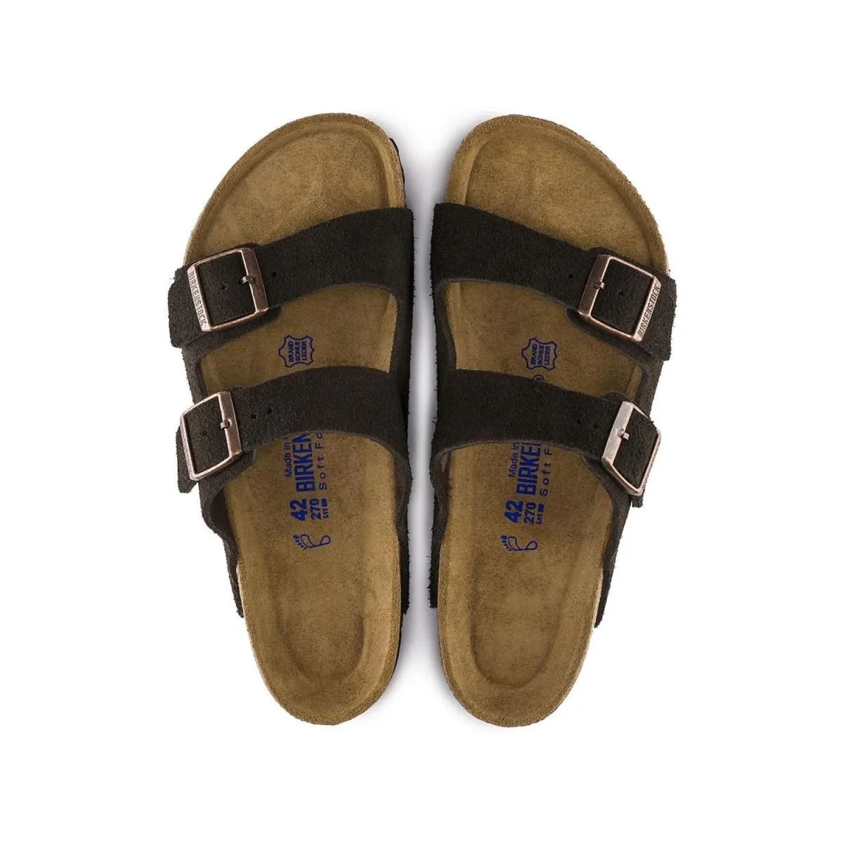 Birkenstock Women's Arizona Soft Footbed Mocha Suede