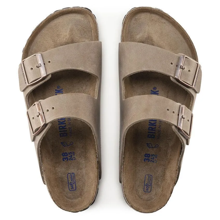 Birkenstock Women's Arizona Soft Footbed Tobacco Oiled Leather