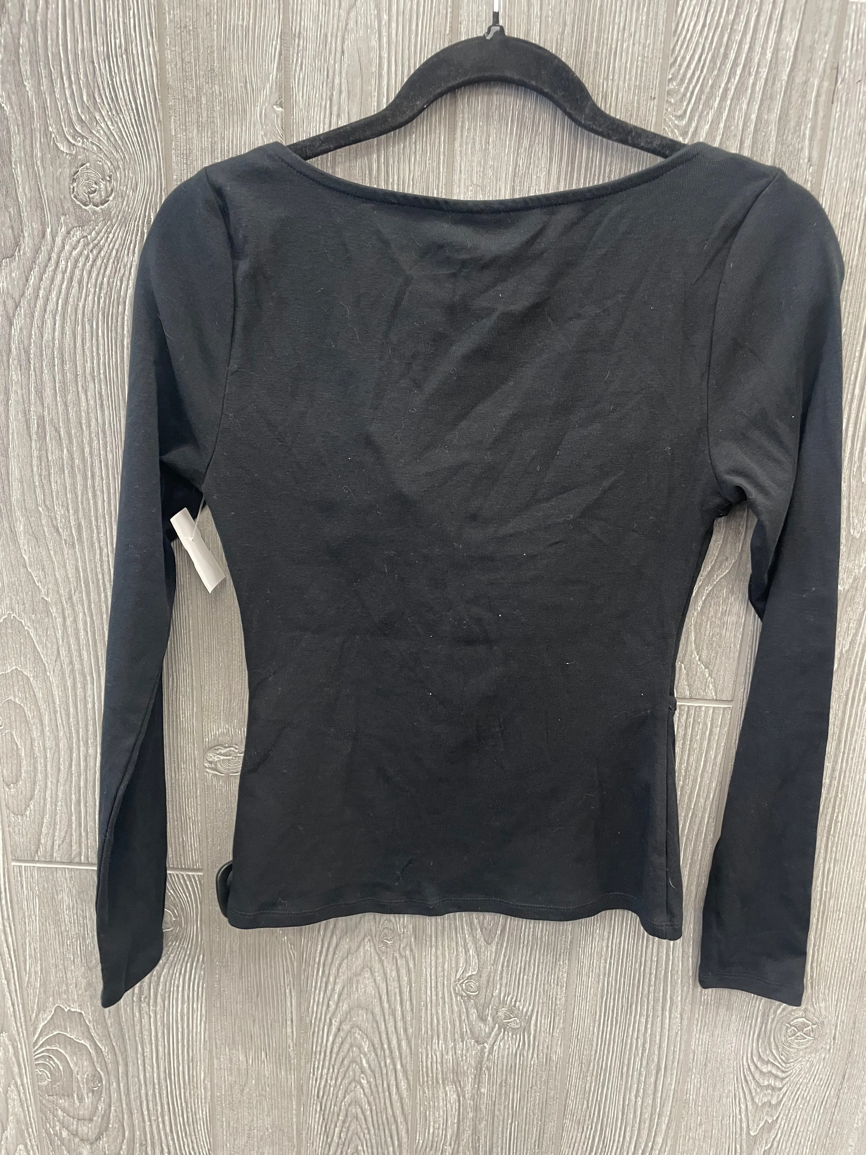 Black Top Long Sleeve Clothes Mentor, Size S