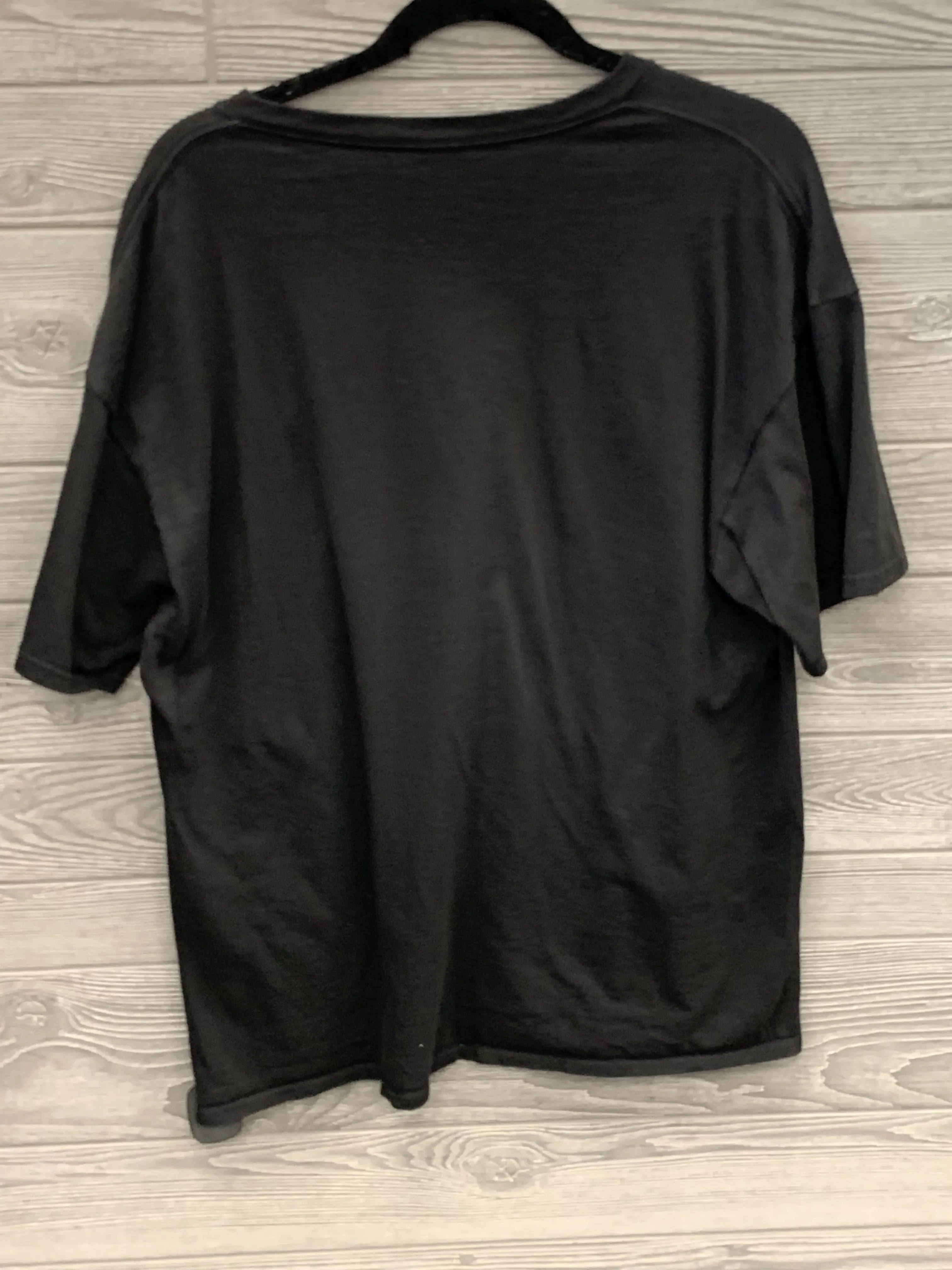 Black Top Short Sleeve Clothes Mentor, Size Xl