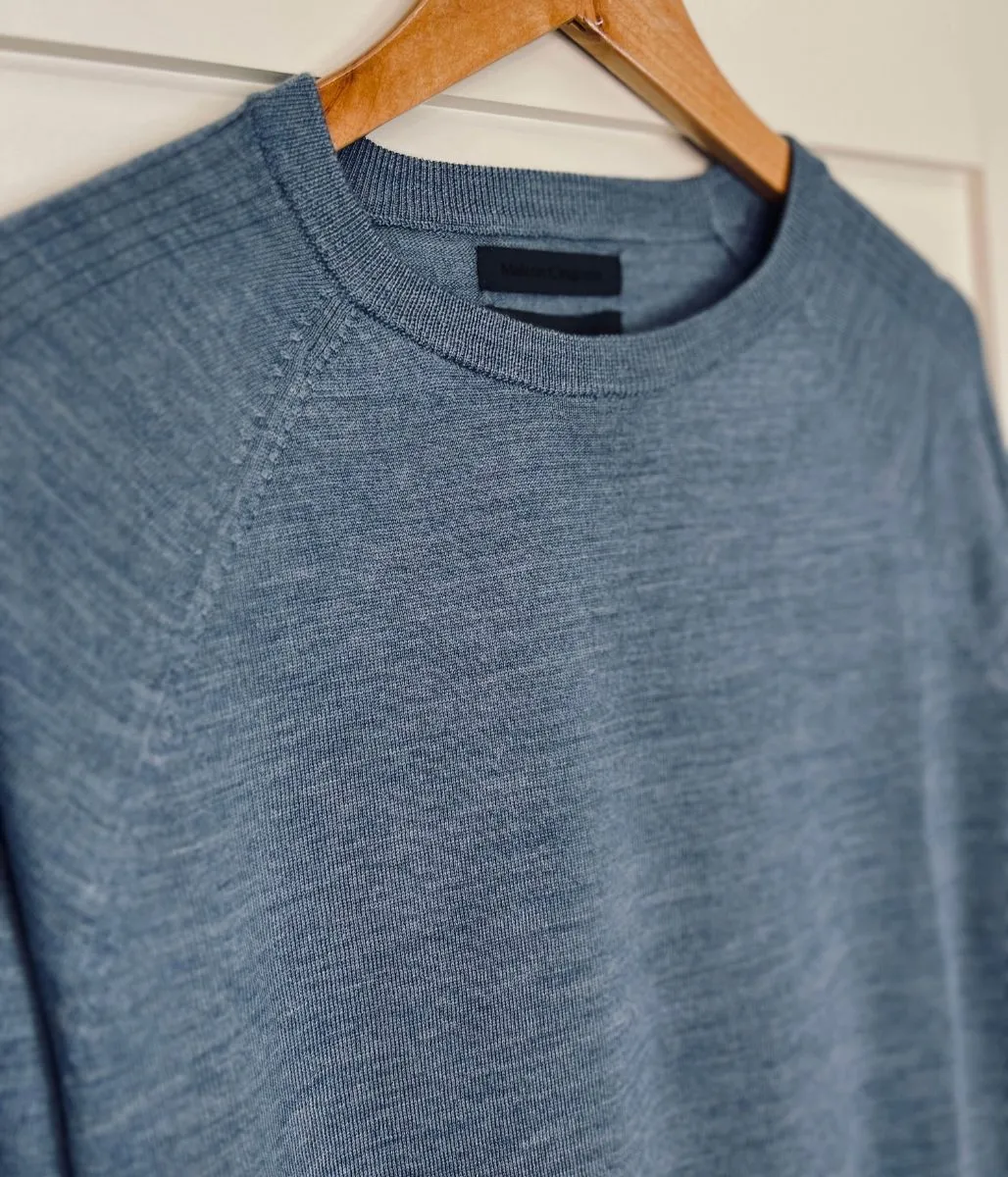 Blue Men's Merino Wool Jumper