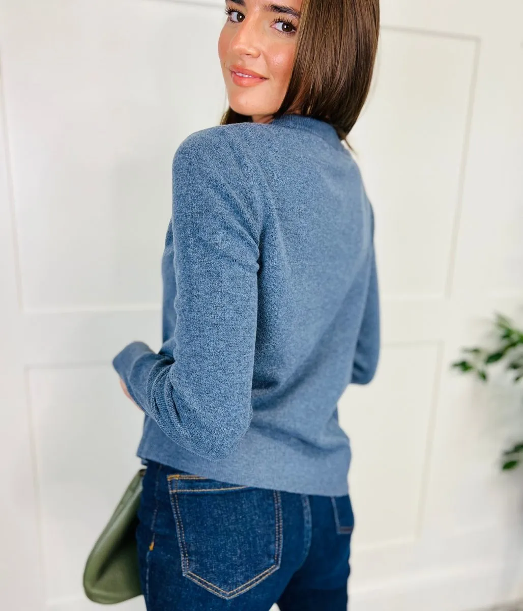 Blue Recycled Blend Jumper