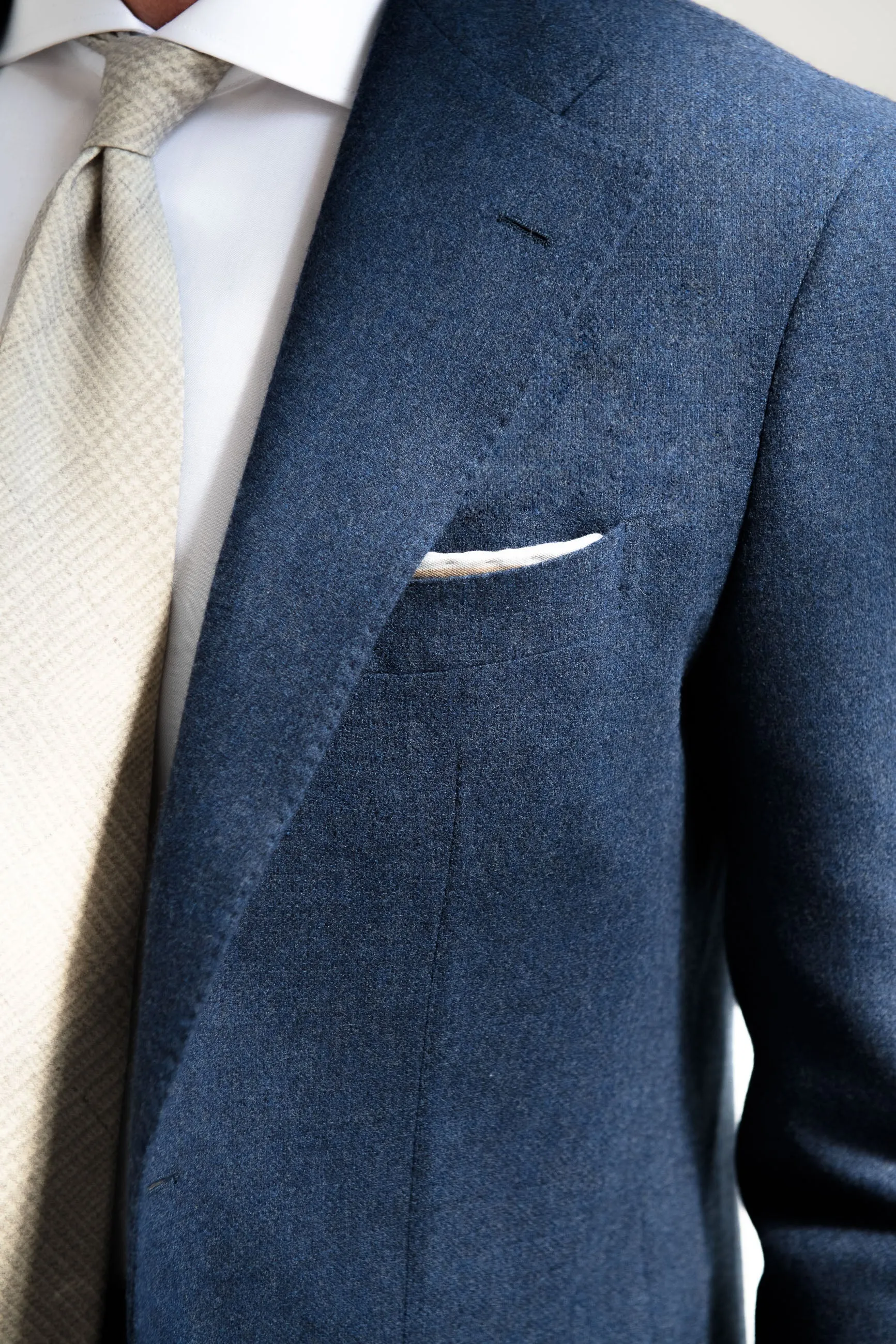 Bluette wool and cashmere suit - Made in Italy