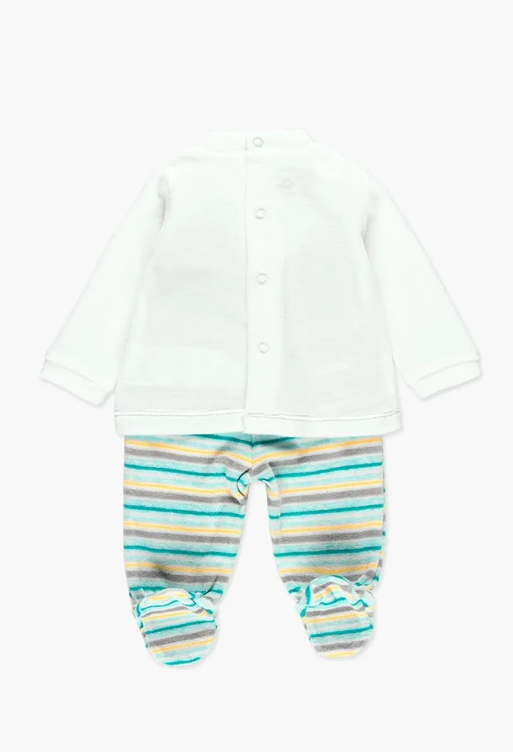 Boboli Pack Velour for Baby Boy  (Size NB-6M)