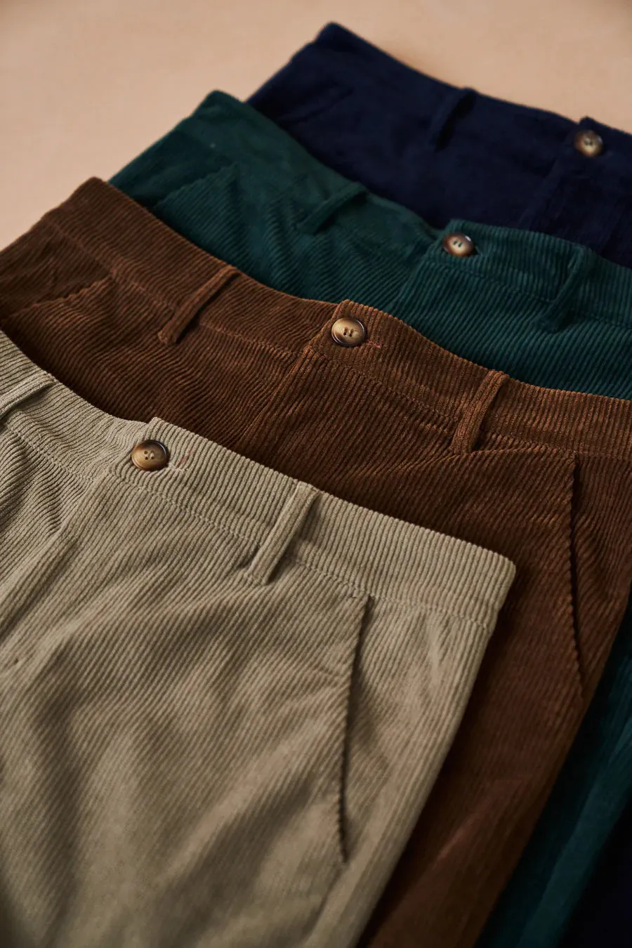 bound 'Cedar Brown' Corduroy Trousers