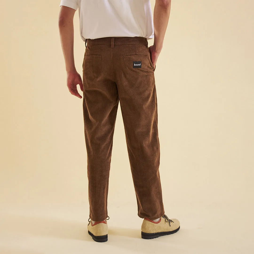 bound 'Cedar Brown' Corduroy Trousers