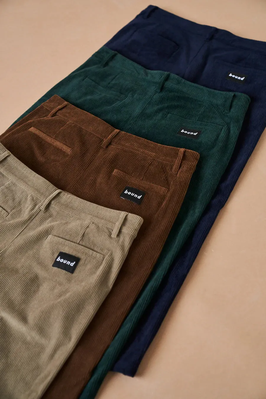 bound 'Cedar Brown' Corduroy Trousers