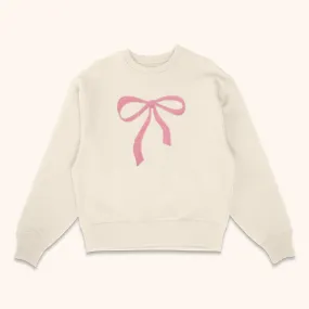 Bow Embroidered Sweatshirt