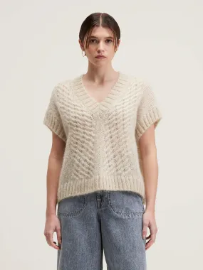 BR Abevy Knit Vest in Sable