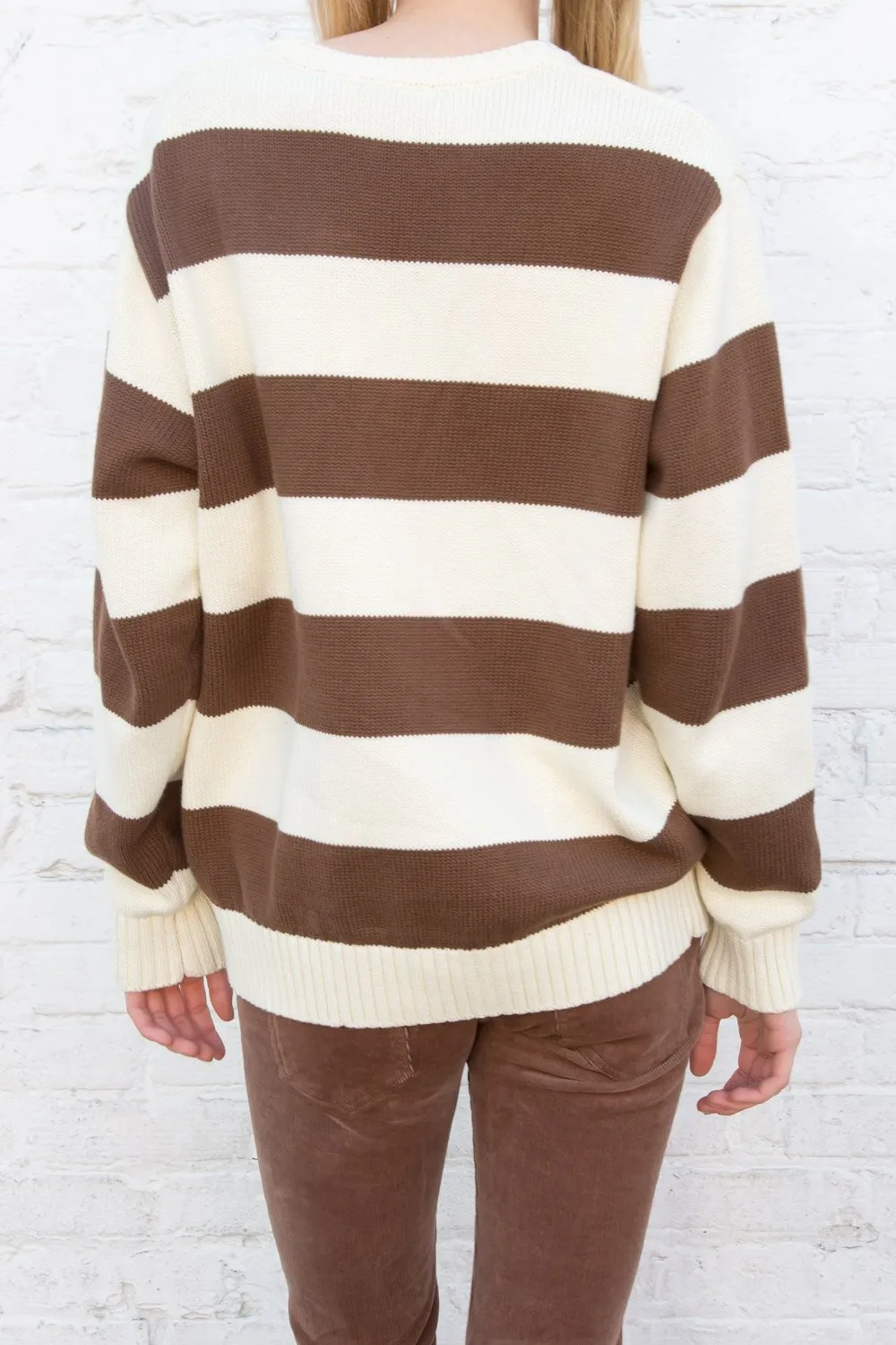 Brianna Cotton Thick Stripe Sweater