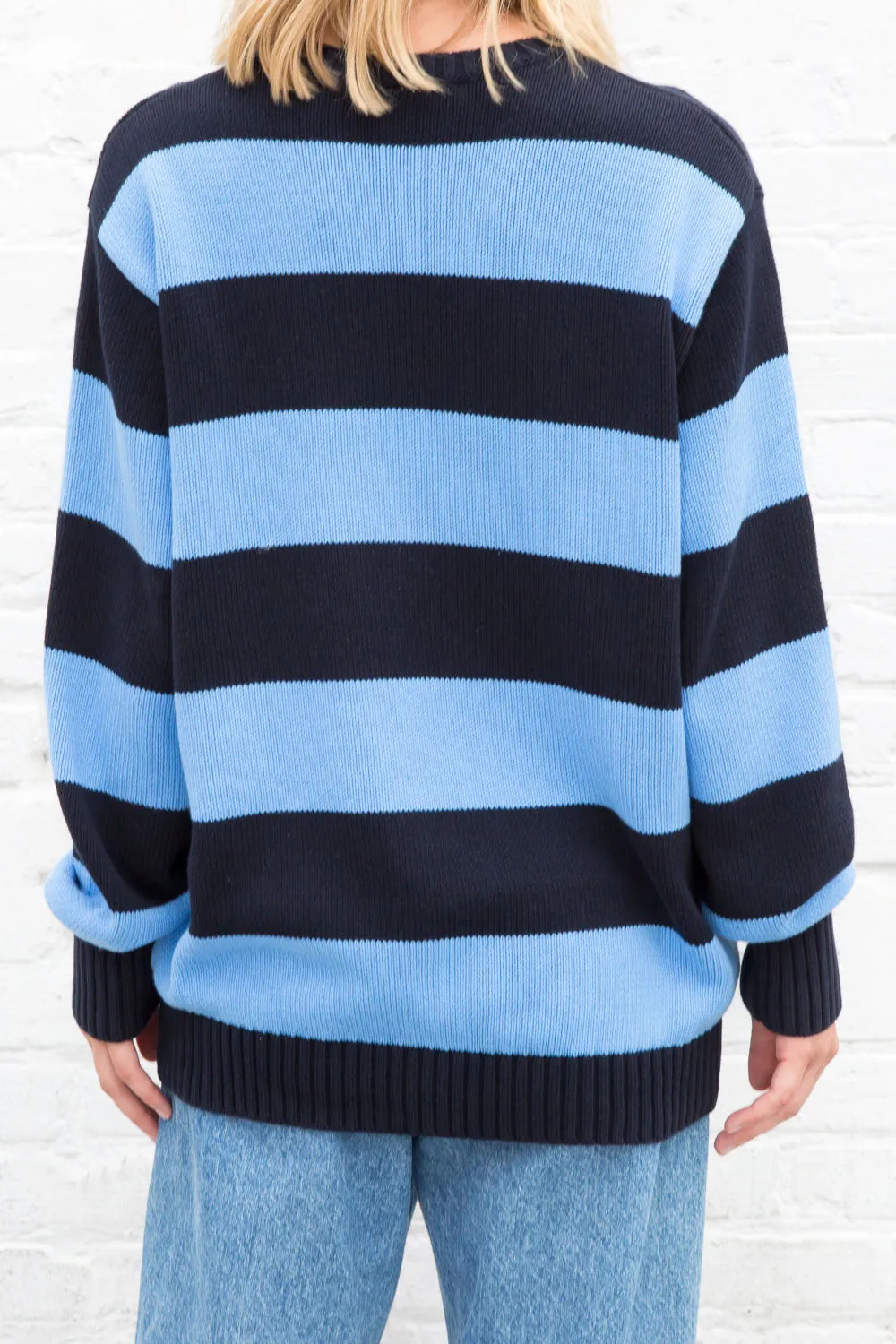 Brianna Cotton Thick Stripe Sweater