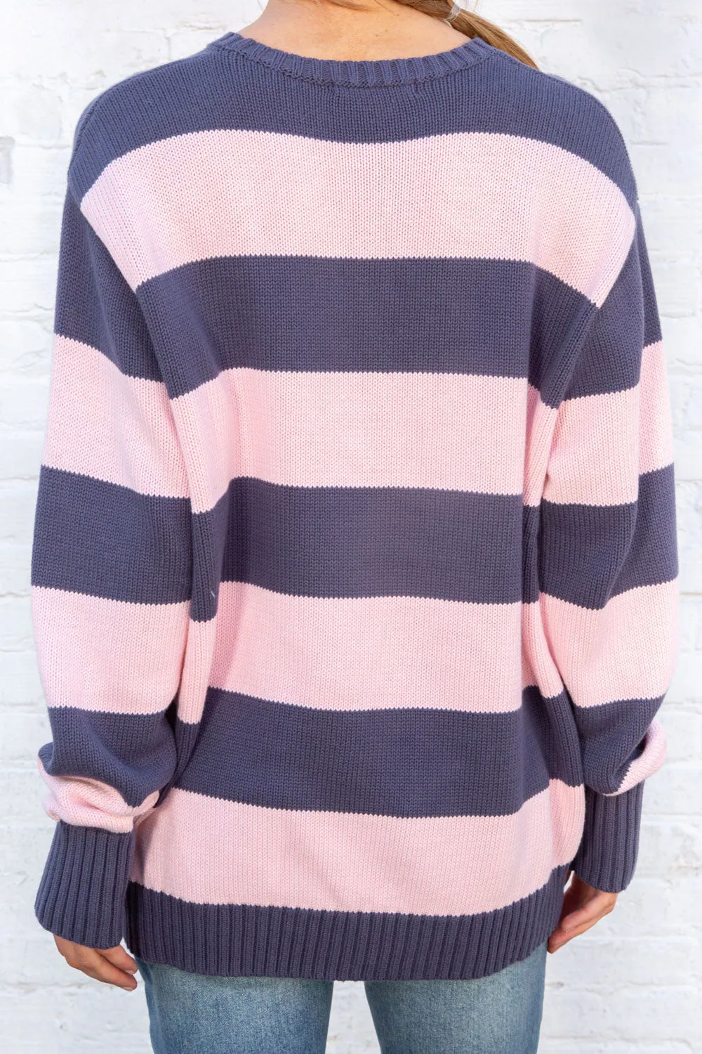 Brianna Cotton Thick Stripe Sweater