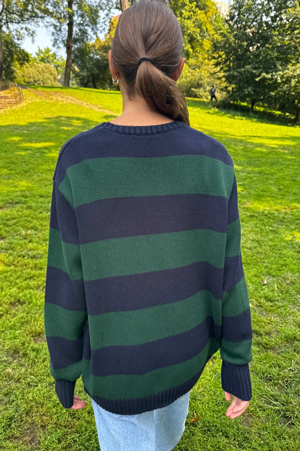 Brianna Cotton Thick Stripe Sweater