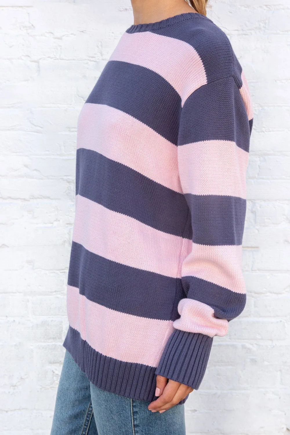 Brianna Cotton Thick Stripe Sweater