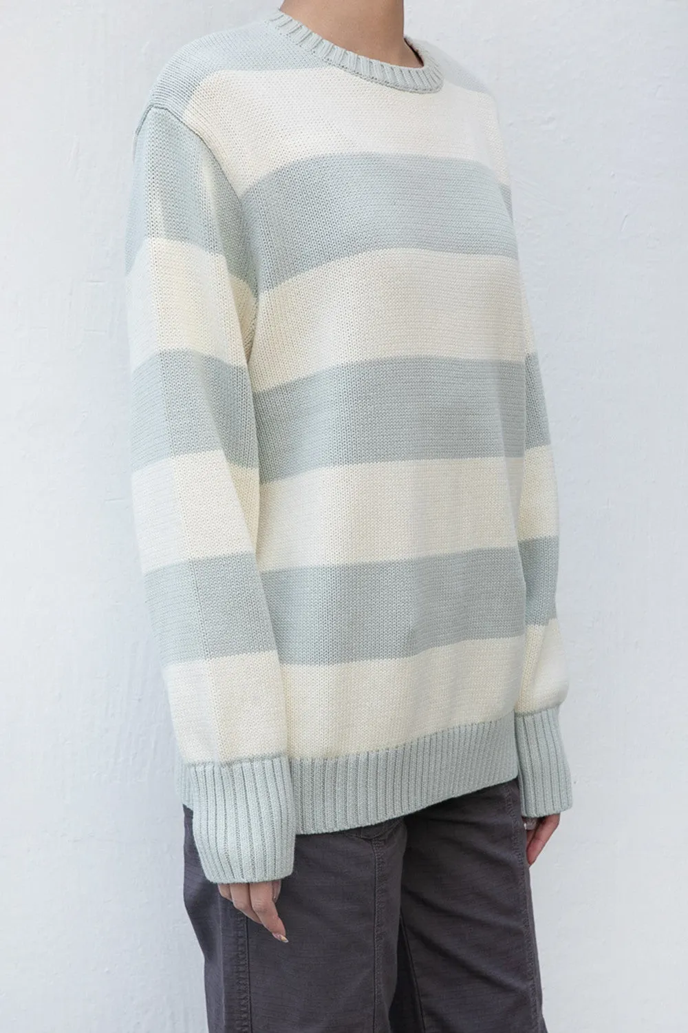 Brianna Cotton Thick Stripe Sweater