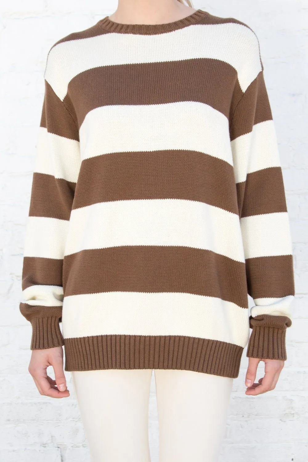 Brianna Cotton Thick Stripe Sweater