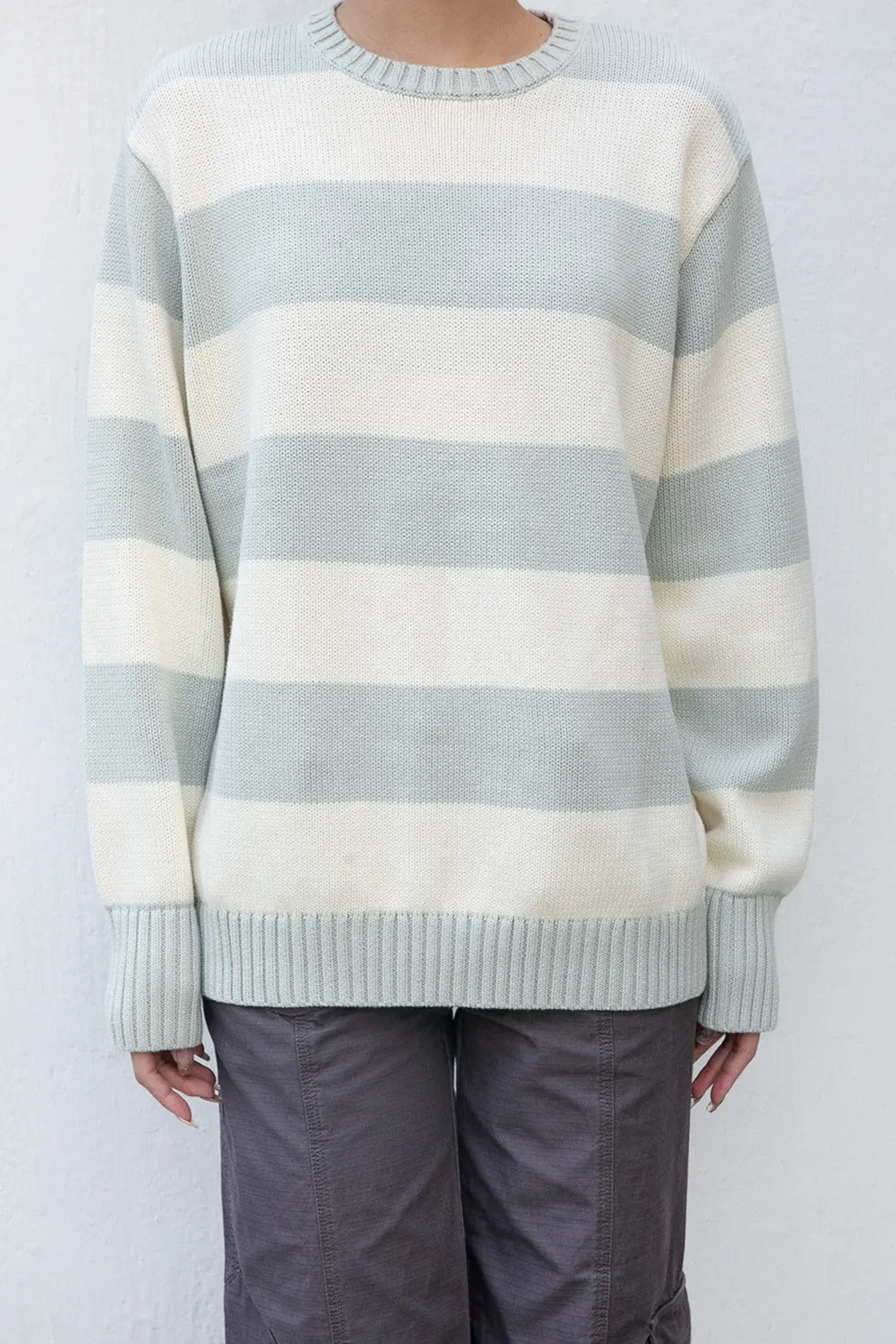 Brianna Cotton Thick Stripe Sweater