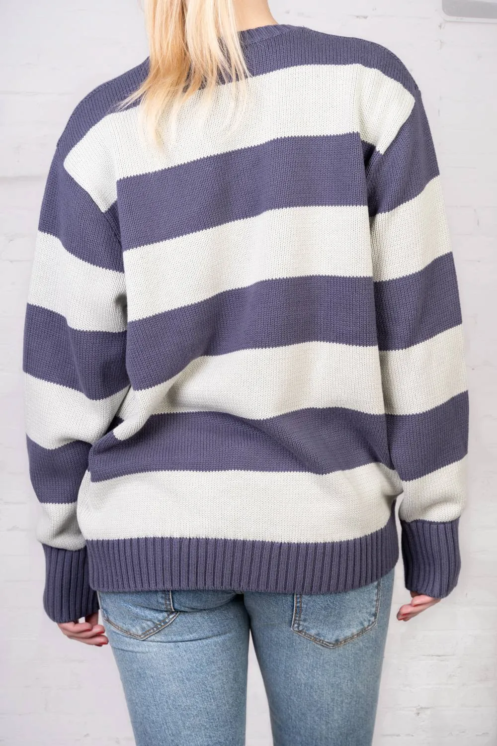 Brianna Cotton Thick Stripe Sweater