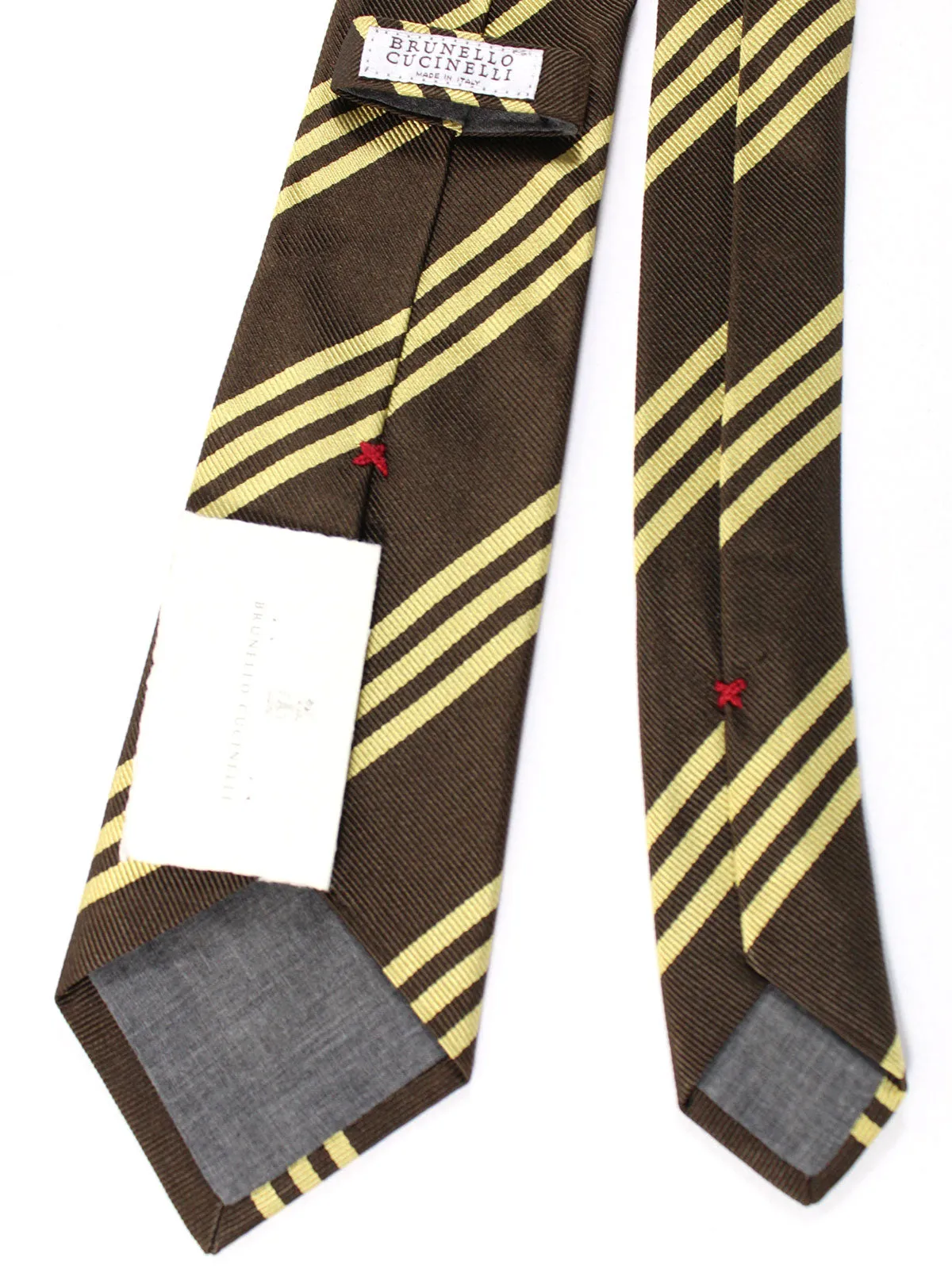 Brunello Cucinelli Tie Brown Stripes FINAL SALE